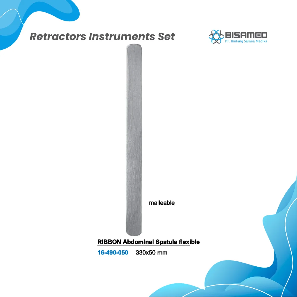 BISAMED RIBBON Abdominal Spatula flexible 50 mm 33,0 cm