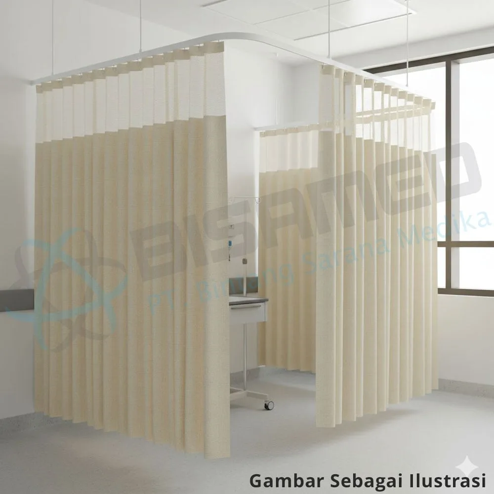 Gorden Rumah Sakit Anti Bakteri Tanpa Rel
