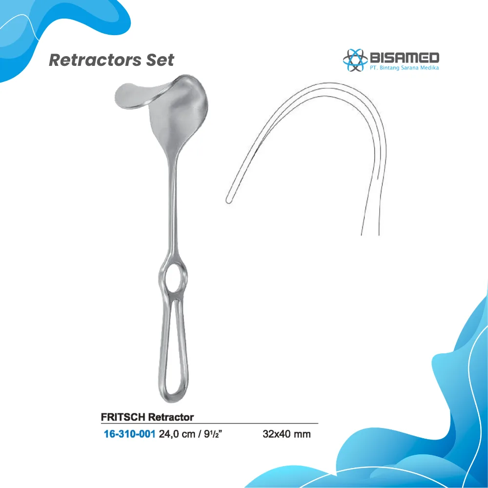 BISAMED FRITSCH Retractor 24 cm / 32x40 mm