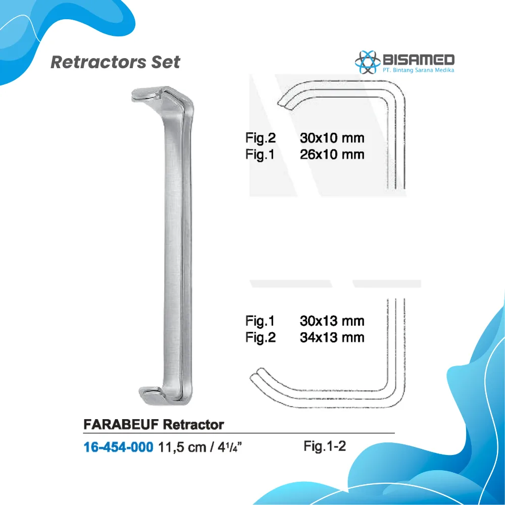 FARABEUF Retractor Set/Fig. 1 - 2  11,5 cm