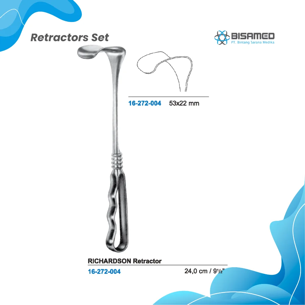 BISAMED RICHARDSON Retractor 24 cm / 53 x 22 mm