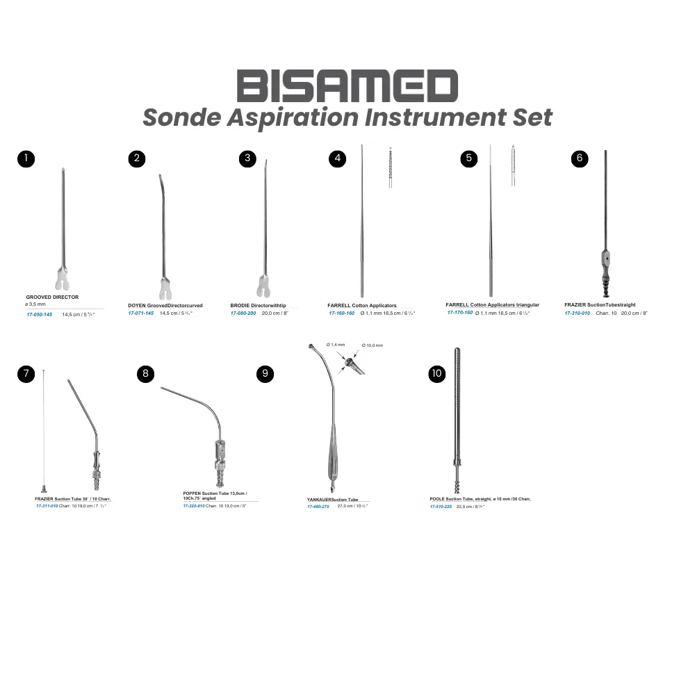 Sonde Aspiration Instruments Set