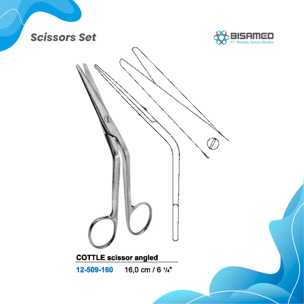 COTTLE scissor angled 16,0 cm