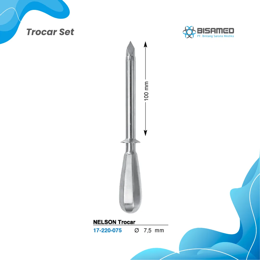 NELSON Trocar 21,0 cm/7,5 mm