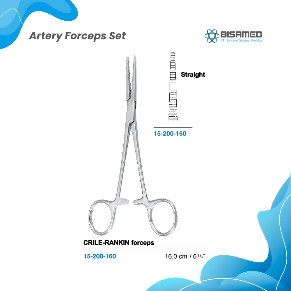 CRILE-RANKIN forceps straight 16 cm