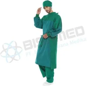 Jas Operasi Linen Overlapped, Full WRAB