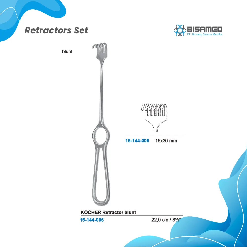 BISAMED KOCHER Retractor blunt 6 prong 22,0 cm