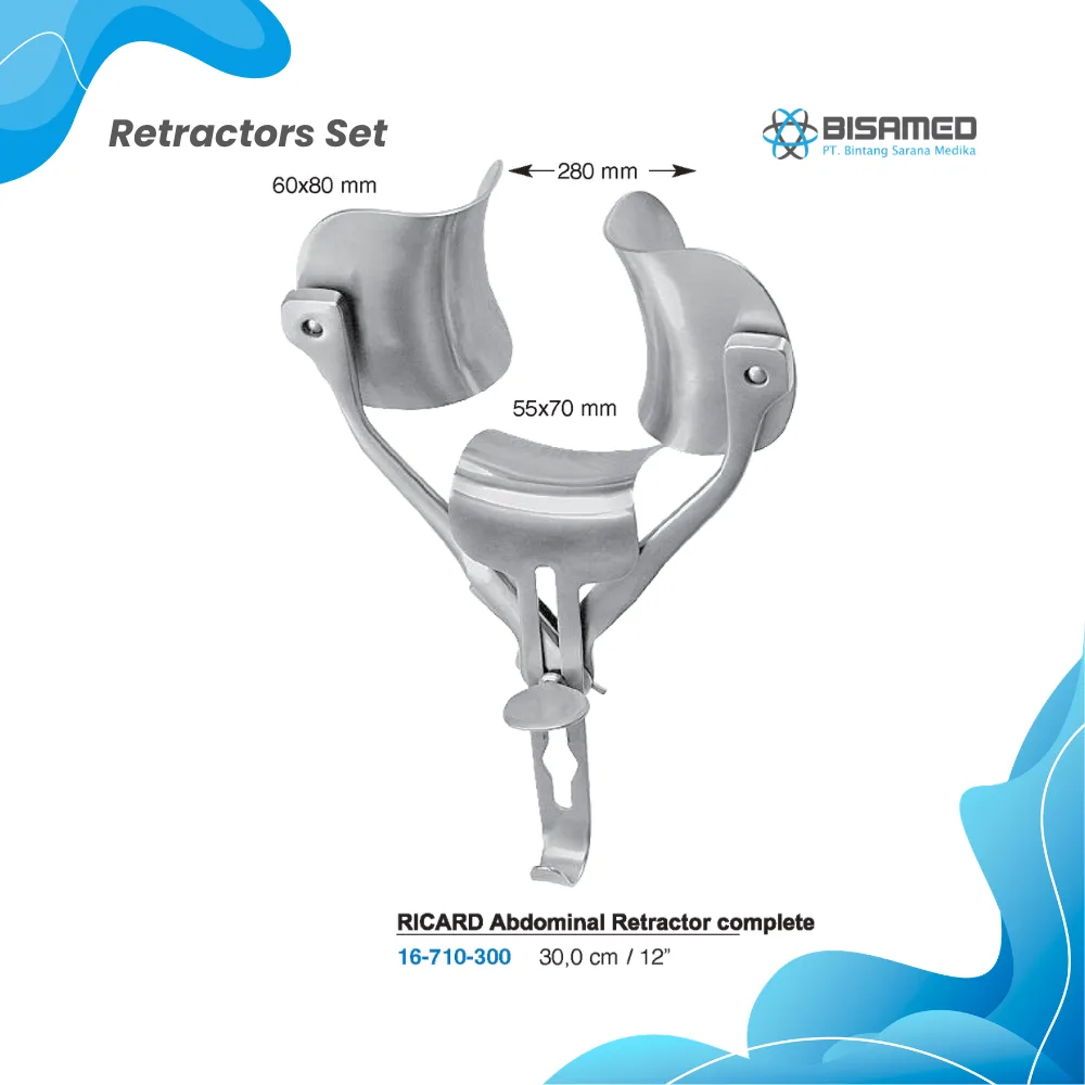RICARD Abdomin. Retractor compl.  30,0 cm